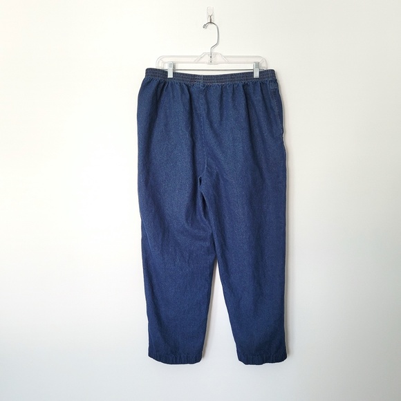 Vintage 80s American Sweetheart Jeans High Rise Straight Leg Pull On Grandma 18P - Picture 6 of 15